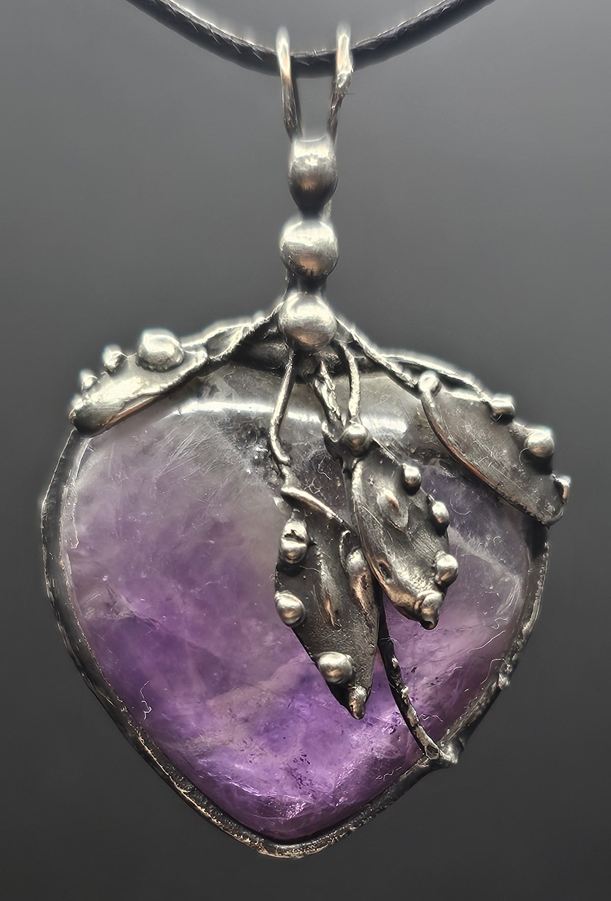 Amethyst Heart Pendant