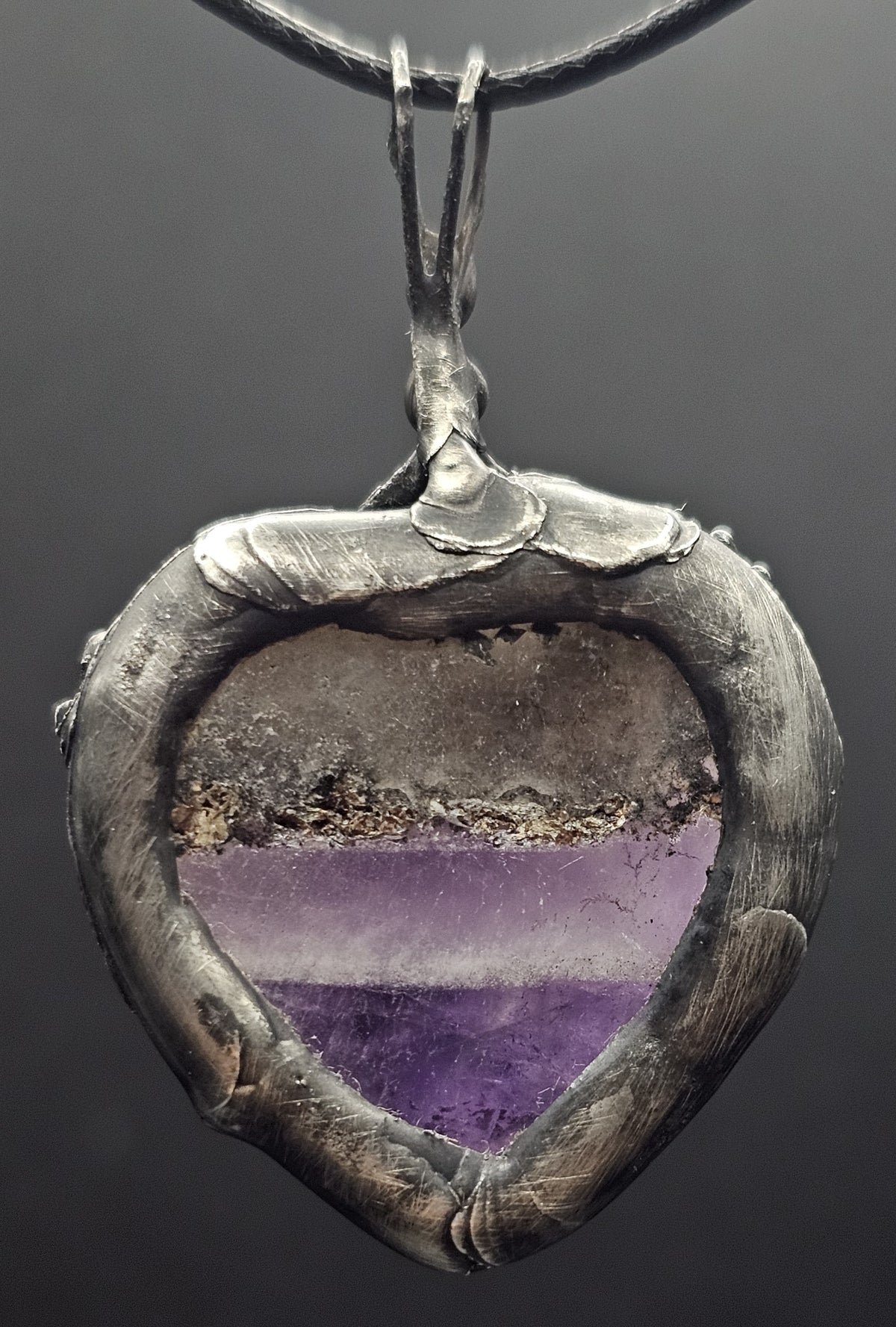 Amethyst Heart Pendant