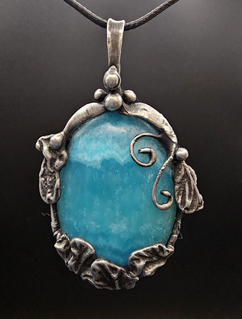 Blue Dragon Vein Agate Pendant – PamGal Designs
