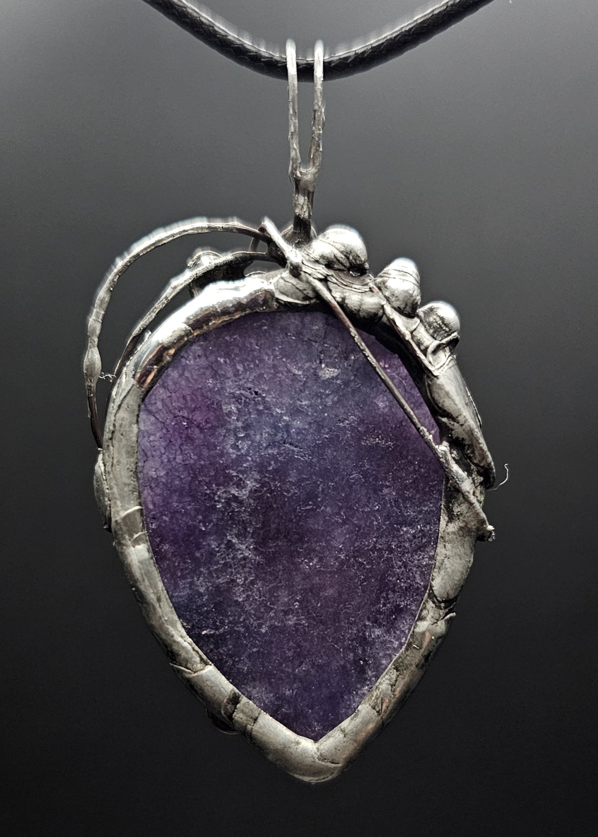 Purple Lepidolite Pendant