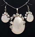Mother of Pearl Pendant and Earring Set