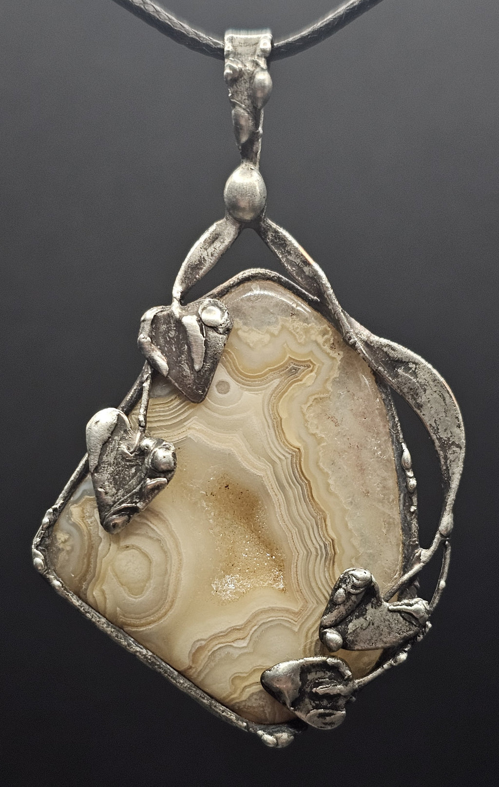Mexican Lacy Druzy Pendant