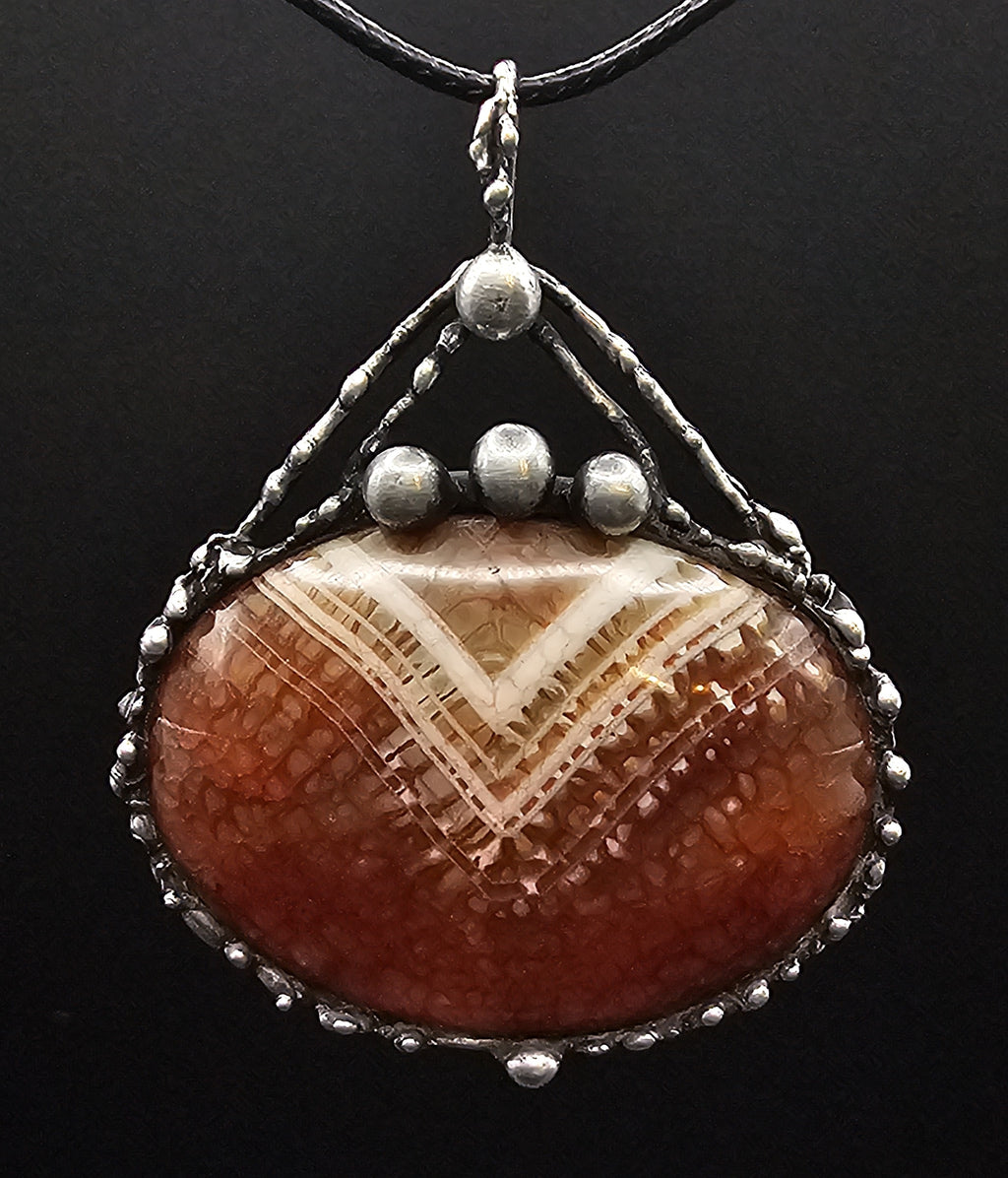 Snakeskin Agate Pendant