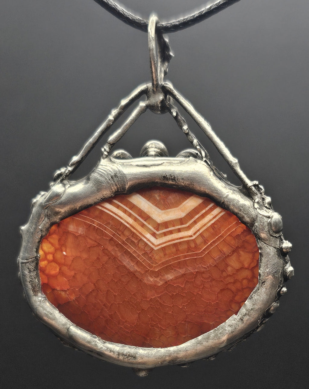 Snakeskin Agate Pendant